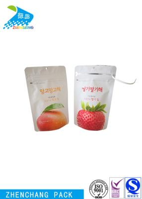 China Biodegradable Stand Up Plastic Pouch Packaging Resealable Food Pouches for sale