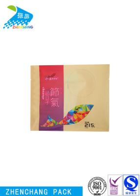 China Dumpling Packaging Quad Seal Bag Flat Bottom Personalized Logo Printing for sale