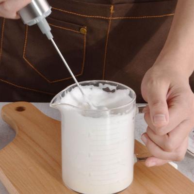 China 2022 Sustainable Maker Rechargeable Handheld Electric Milk Frother Stainless Steel for sale