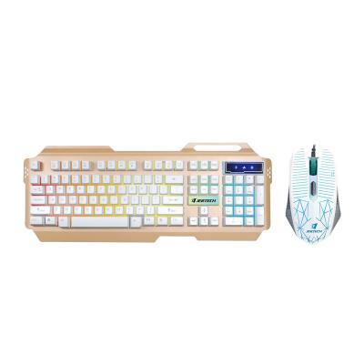 Chine Gaming Keyboard and Mouse Combo Rainbow Backlit Keyboards Wire Mouse for PC Gamer Computer Laptop à vendre