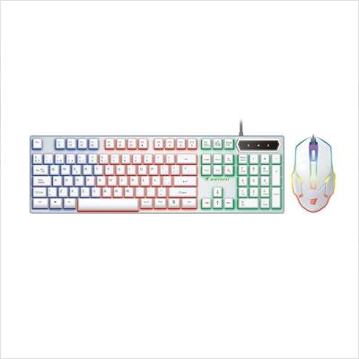 China Mechanical Feeling Gaming Keyboard And Mouse Gaming Keyboard And Mouse Combo Rgb Rainbow Backlit for sale