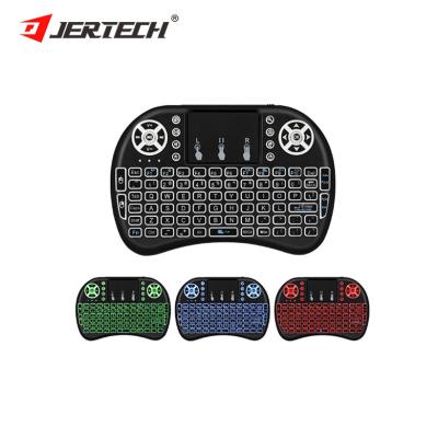 China Wholesale modern design 2.4G Wireless Backlit Handheld Mini Wireless Keyboard i8 Keyboard with Touch Pad For Tv Box à venda