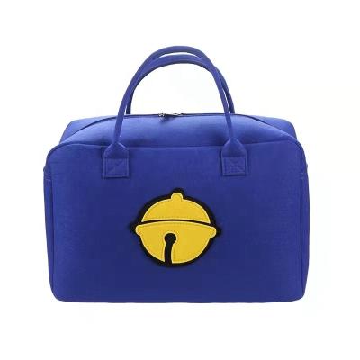 China Fashion New Cartoon Felt Bag Cute Cartoon Travel Storage Bag High Capacity Travel Bag for sale