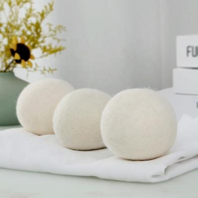 China Cleaning wool dryer balls, pack of 3 swaledale sheep felted big ball of wool handy laundry sheep wool dryer balls pack of 6 pre for sale