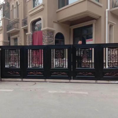 China Easily Assembled Round Corner Sliding Aluminum Door for sale