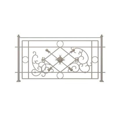 China Customers Requirements Details Modern Simple Decorative Indoor Wrought Iron Balcony Railing Beautiful for sale