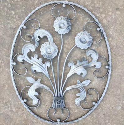 China For Iron Fence Ornaments Wrought Iron Flower Plate By China Supplier for sale