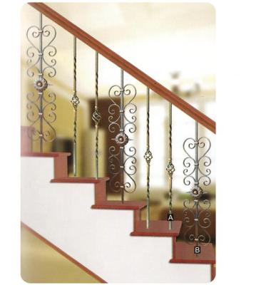 China For Hot Sale Iron Fence 2021 Ornaments Wrought Iron Stair Fencing Ornaments for sale