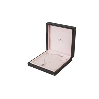 China Recyclable Black Shiny Wooden Custom Jewelry Gift Jewelry Box Ring Tops Rectangle Logo Ring Box Wooden Box for sale