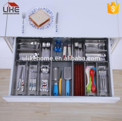 China Viable Any Size Stainless Steel Drawer Cutlery Bin For Buffet for sale