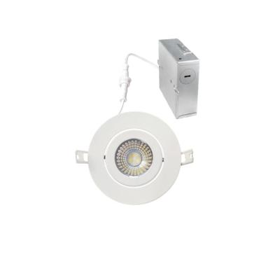 China Ultra Thin Home Office LED 3.5inch Round Gimbal Recessed Ceiling Downlight Round Led Panel Light for sale