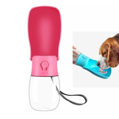 China Viable Collapsible Leakproof Pet Water Bottle Dog Water Bottle Dispenser For Walking Dog Travel Portable Water Bottle for sale