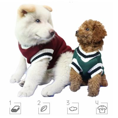 China Sustainable Warm Winter Designer Dog Clothes Ins Style Sell Amazon Amazon Warm Knitted Vest Dog Vest For Dogs for sale