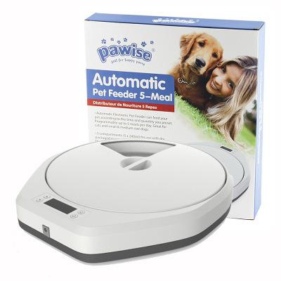 China Amazon Automatic Smart Automatic Feeder Cat And Dog Bowl 5 Timer Cat Pet Food Feeder With Dog Meal Dog Timing Function for sale