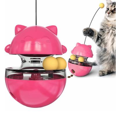 China Sustainable New Arrival Lucky Cat Shaking Leaking Food Toys Multicolor Cats And Dogs Suitable For Leaking Pet Toys Environmentally Friendly for sale