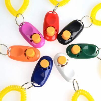 China Viable Wholesale Dog Training Clickers Pet Training Dog Button Clicker For Dog Training for sale