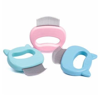 China Wholesale Stocked Cat Comb Massager Pet Hair Removal Massaging Shell Comb Massage Tool for Removing Matted Fur, Knots and Tangles for sale