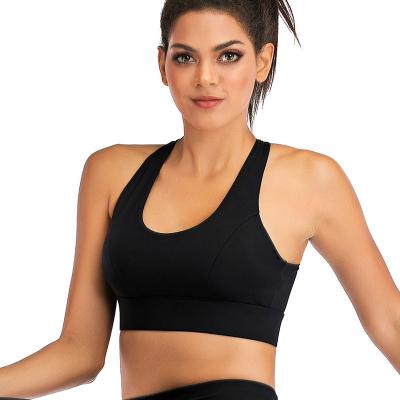 China Beautiful Hollow Back Breathable Yoga Bra Running Fitness Sports Bra Women for sale