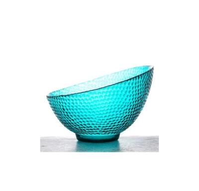 China Europe New Style Acceptable Irregular Square Glass Elegant Logo Customized Fruit Bowl Made In China for sale