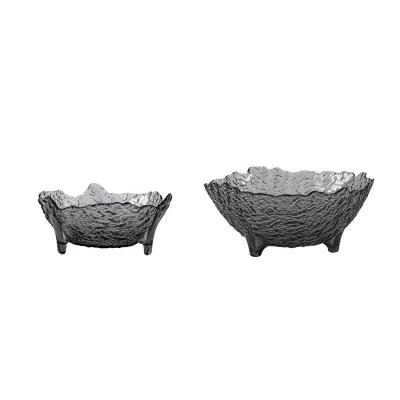 China Wholesale Stylish And Fashionable Europe Manufacturer Crystal Glass Bowl Elegant Serving Dish for sale