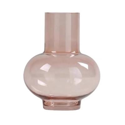 China Europe high quality luxury clear rose glass vase for sale