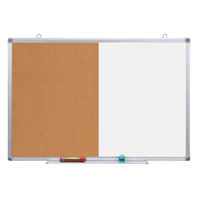 China Kindergarten Message Center Frame Fabric Bulletin Board White Board Soft Board Aluminum Combination Board for sale