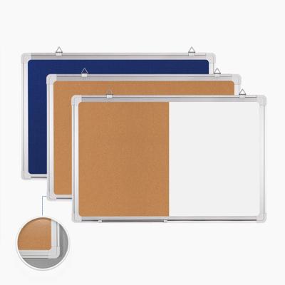 China Kindergarten Fabric Bulletin Boards Letters Writing Notice Whiteboard Combination Board with Aluminum Frame for sale