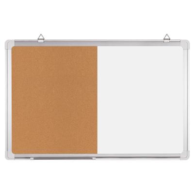 China Kindergarten Movable Cloth Bulletin Boards Dry To Erase White Board Magnetic Writing Combination Board for sale