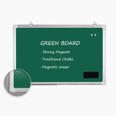 China Kindergarten School Stationary Writing Chalk Green Board Dry Erase Magnetic Blackboard Board for sale