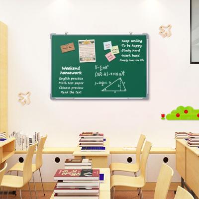 China Kindergarten High Quality Aluminum Frame Magnetic Educational Board Writing Menu Green Black Board for sale