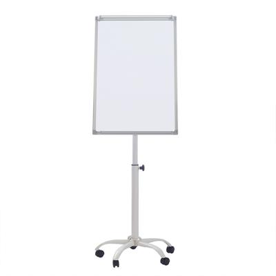 China Kindergarten Flipchart Movable Aluminum Portable Dry Erase Board Flip Chart With Wheels White Board Frame for sale