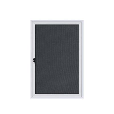 China Cork Board With Glass Window Enclosed Customizable Aluminum Message Table Frame Lockable Bulletin Board for sale