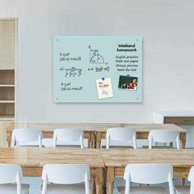 China Durable Wholesale Magnetic White Boards Tempered Glass Dry Erase Writing Glass Board For Meeting Room for sale