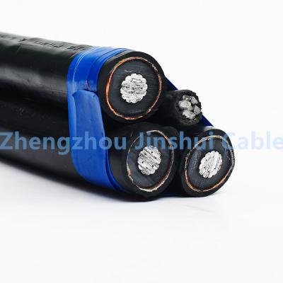 China Halogen Free Insulated Aluminum Wire Aerial Bundle Cable 11kv IEC Stanard for sale