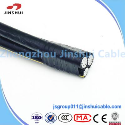 China 0.6 / 1KV Aluminum Conductor Service Drop Cable Duplex Wire Icea S 61 402 for sale