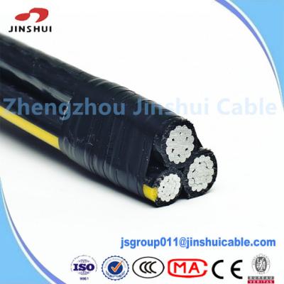 China Duplex Wire Overhead Service Conductors AAAC , Ouside Aerial Messenger Cable for sale