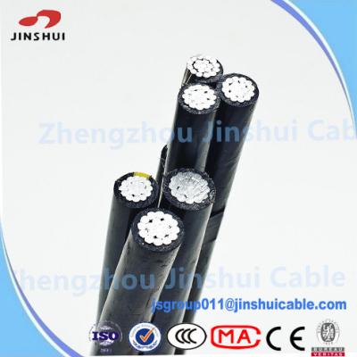 China Low Voltage XLPE Insulated Service Drop Cable Duplex Bull Messenger Wire for sale