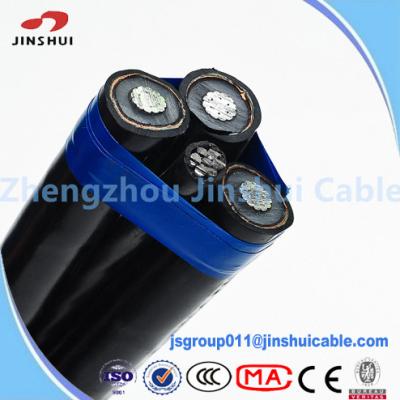 China Professional Oyster Aluminum Triplex Cable , 0.6 / 1KV Underground Service Entrance Cable for sale