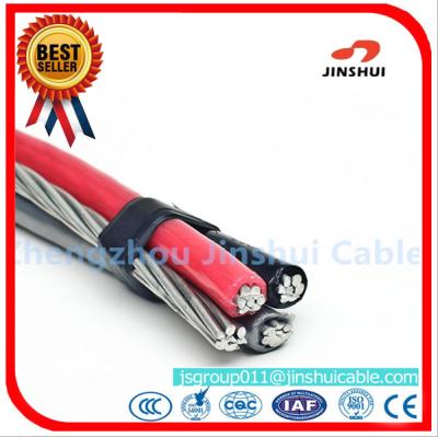 China Overhead Power Transmission Triplex Service Drop Cable / Aluminum Triplex Wire for sale