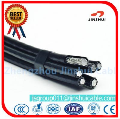 China Middle Voltage Aluminium Overhead Power Cables Four Core Wire 4 * 95 Size for sale