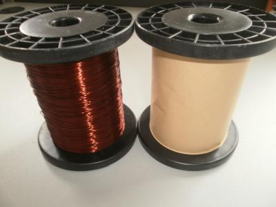 China Polyurethane AWG Ultra Fine Flat Super Enamelled Copper Wire For Winding for sale