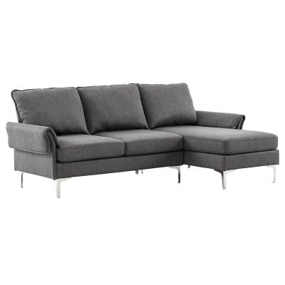 China Full Soft Super Comfortable Sectional Sofa L Shape Quantity Corner KD High Loading Sofa for sale