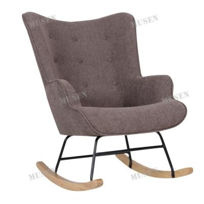 China Modern High Quality Decked Wholesale Wooden Rocking Chair Living Room Rest Relax Rocking Chair for sale