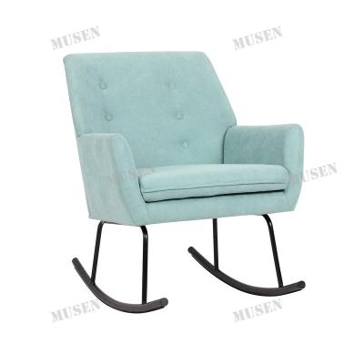 China Factory Custom Tufted Rocking Relax Chair Modern Luxury Lounge Leisure Chair for sale