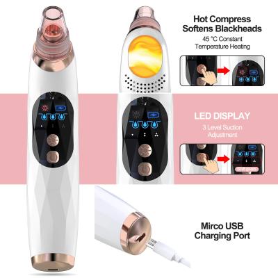 China Custom Facial Remover Black Head Removal Blackhead Remover Vacuum Button Vacuum Blackhead Kit for sale