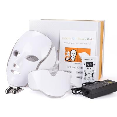 China Factory Promotions Dye Removal Led Light Facial Therapy Color Photon 7 PDT Anti Aging Led Face Masks for sale