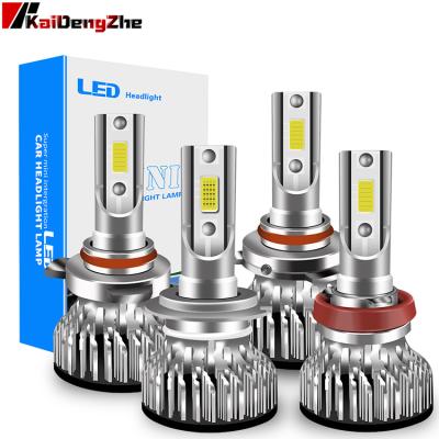 China 100W 12V COB Car Led Headlight H1 H3 H4 9006 9012 H8 9005 H7 Auto Headlight Bulb 18*12*5CM for sale