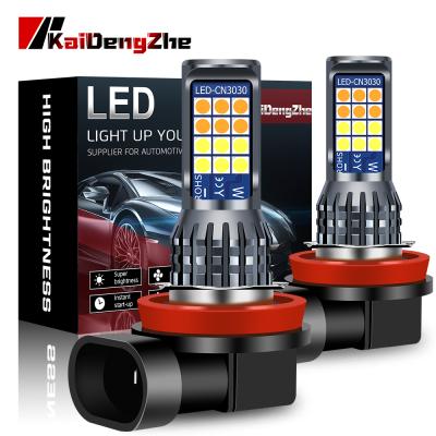 China H8 H11 LED Fog Lights Bulbs Led 3030 24 SMD Auto Car LED Fog Lights DC 12V SMD Front Fog Lamp Led Headlight H4 for sale