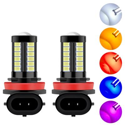 China Universal Kit Car H4 H7 LED Headlight Super Bright H8/H11 9005 P13W 6500K 33SMD LED Fog Light for sale