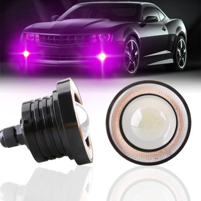 China Practical 12V Aluminum Alloy Led Lamp COB Led 6000K 2.5 Inch Angel Eyes Car Fog Lamp for sale